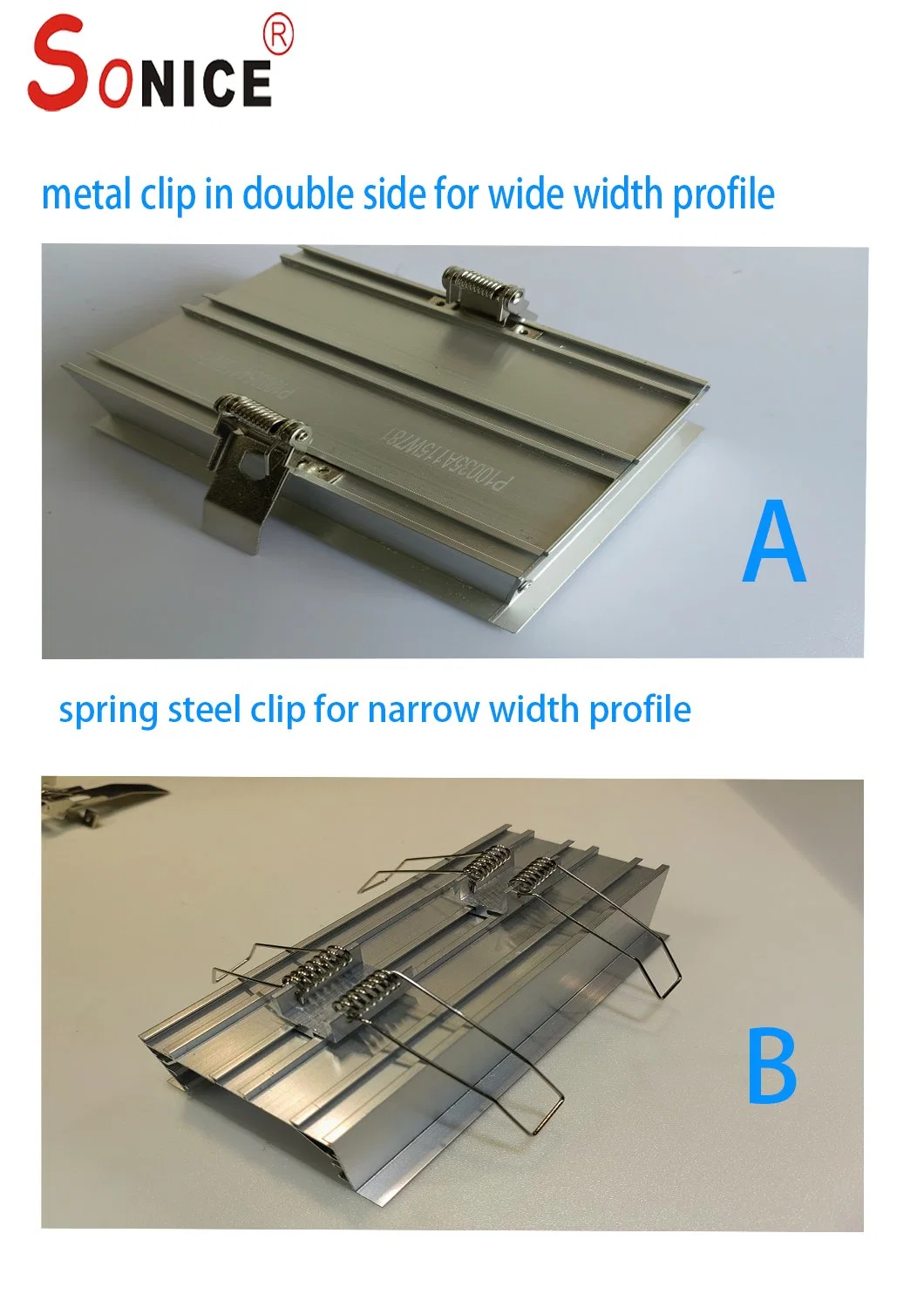 P10035A Office Recessed Hanging LED Aluminium Profile Linear Light